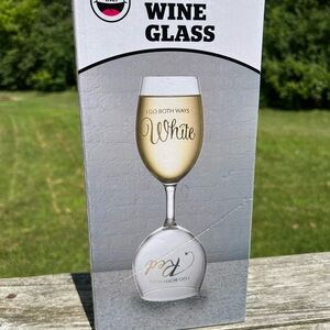 Both Ways wine glass